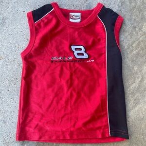 Vintage Dale Earnhardt JR Winners Circle kids Red Sleeveless Graphic T Shirt 4T